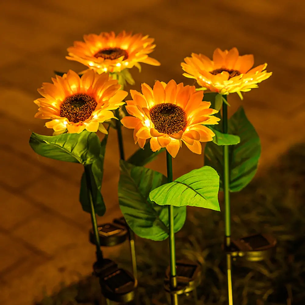 Sunflowers Solar Lawn Light